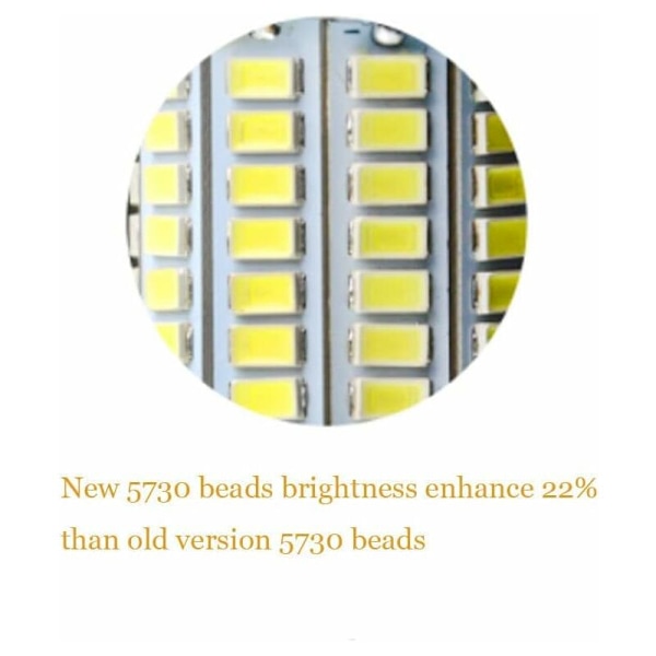 7 stk. LED Lampe LED Pærer Lampe 5730 SMD E27 220V Kornlampe 24 36 48 56 69 72 96 LED Strålingsskjerm Lampada LED Lyspære er veldig kul
