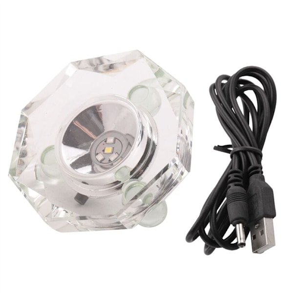 Multi-Color Crystal LED Lys Base Automatisk Blinkende Base Farve Show Stand Belyste Display Plade med Flad Top Overflade