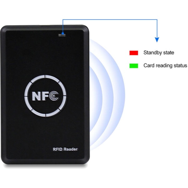 RFID-læser, -skriver og -duplikator, NFC-læser, programmer til smartkort, adgangskortdekoder, T5577 UID-brikker, skrivbare kort