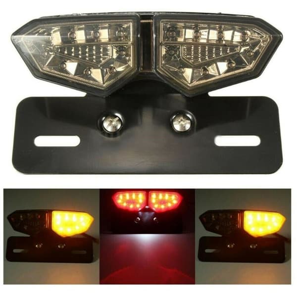 12V Universal LED Brems-, Blink- og Nummerpladelys til Motorcykel
