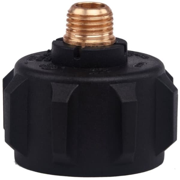 QCC1 Propangassadapter Gassregulator Ventilmontering med Mutter og 1/4 Tommers Hanngevind