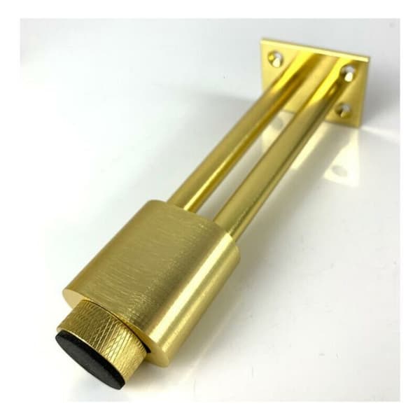 Møbelben Sett med 2 Justerbare Møbelben Solid Aluminiumlegering (Børstet Gull 10cm)
