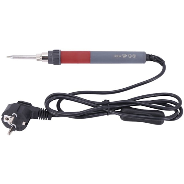 Cxg C90W Elektrisk Loddekolbe LCD Justerbar Temperatur Loddestation Varmeblyant 2stk Loddekolbe Spidser Europæisk Stik