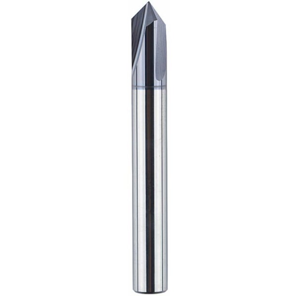 3 stk 6mm 90 Grader Tarformet Frøsemølle Dekket V-Kutter Solid Tungstenkarbid CNC Chamfer Mill Profesjonell for Beskjæring og Fas