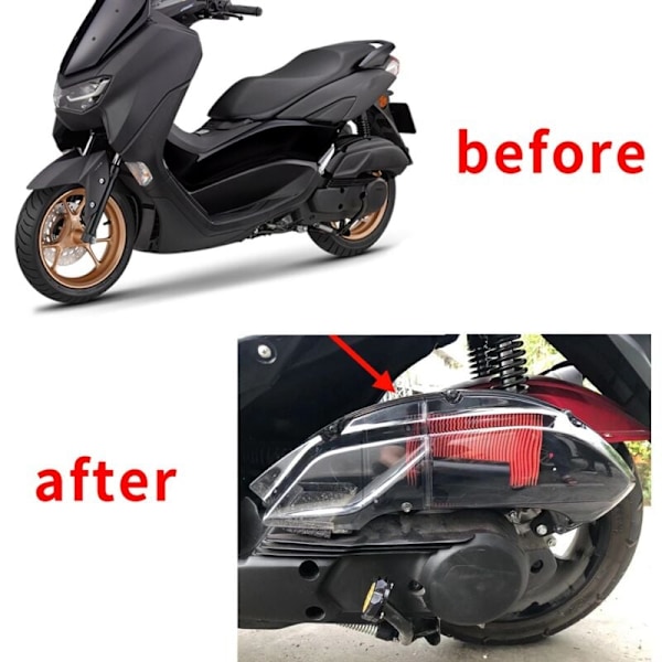 Til NMAX 155 125 V2 Aerox BWS 2021 2022 Luftfilterdæksel Luftfilterbeskytter Skalhætte Røget