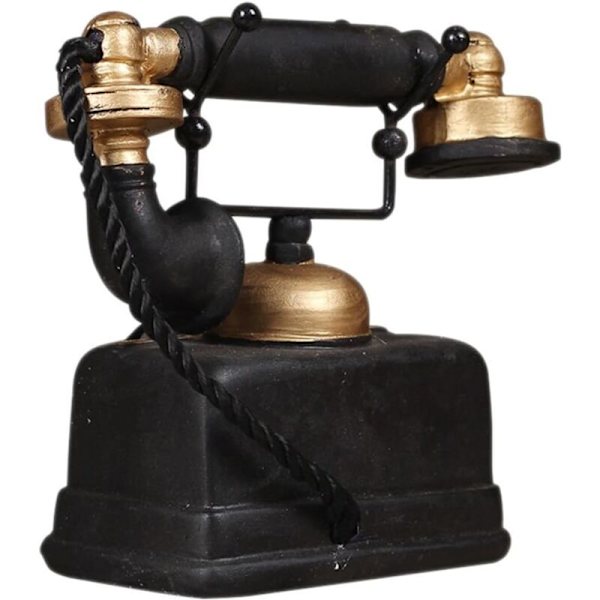 Industriel Loft Retro Model Fastnettelefon Roterende Håndværk Butiksindretning Cafe Stue Vindue Dekorationer Dekorationer Fotografi