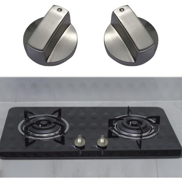 4 stk Universelle Gasskomfyr-Knapper Metall Gasskomfyr-Knapp 6mm