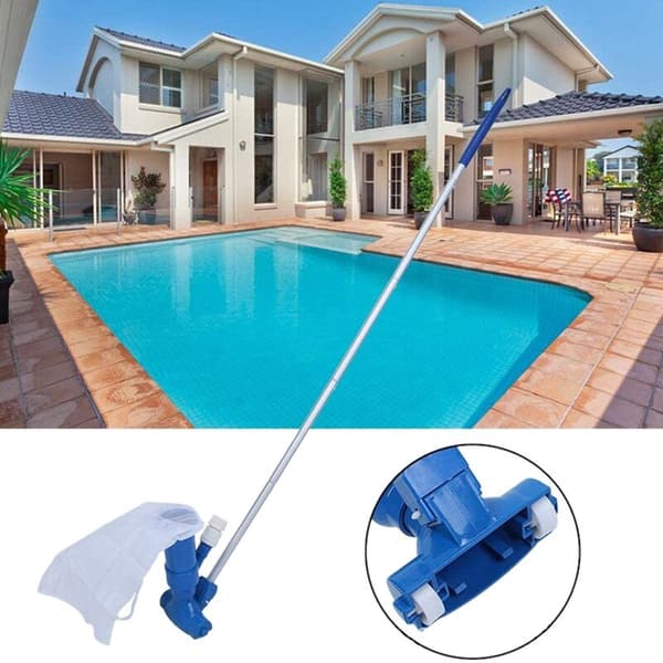 Pool Skimmer Net Leaf Skimmer Net Plastic Rake Net til Spa Dam Pool, Pool Cleaner Supplies, US Standard