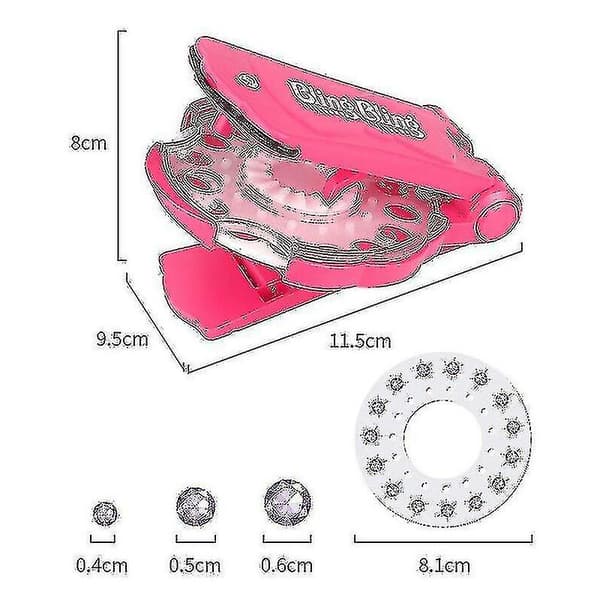 Glittrande Bling Diamant Hår Glitter Häftapparat Set Ädelsten Dekor Present