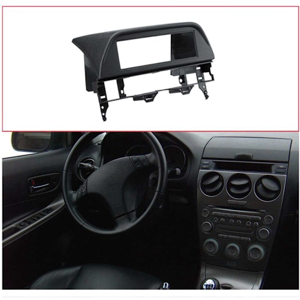 1 DIN Bilradio Fascia Montering för 6 Atenza 2002 2003-2007 Instrumentbräda Instrumentbräda Stereo Ram Inramad Panel