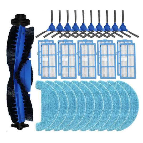 Til PVCR 3200 IQ Home Aqua Roller Brush Hepa Filter Mop Klud Rags Robotstøvsuger Tilbehør Del, 31 stk