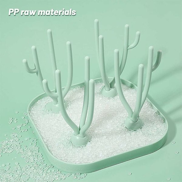 Babyflaskedryer, Babyflaskedryerstativ, Treflaskedryer, Flaskedryer, Treflaskedryer, for Babyflasker, Ren og Hygienisk (G