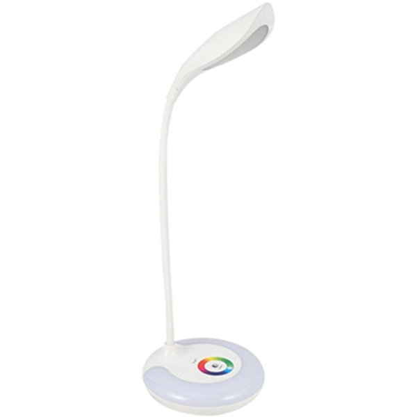 LED-bordslampa, färgglad LED-bordslampa LED-bordslampor för hemmet med 256 färger Laddningsbas Flexibel svanhals Trådlös tryckkontroll