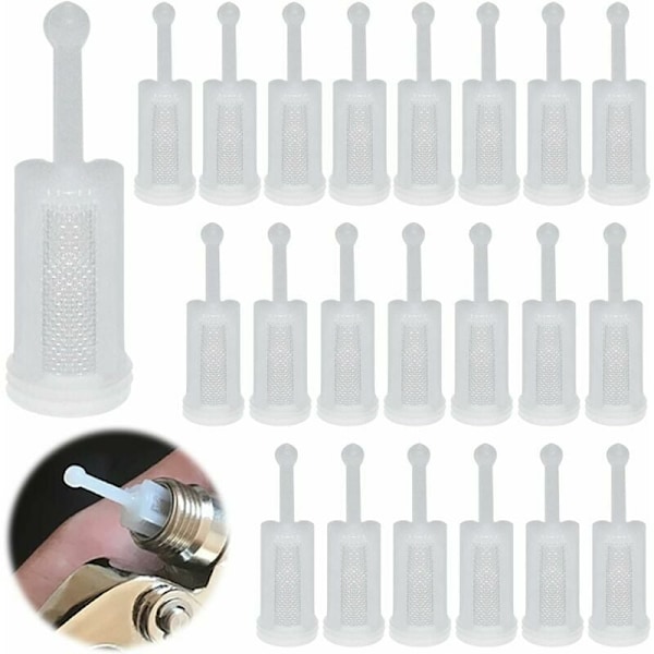 50 stycken Gravity Spray Filter Universal Gravity Spray Guns Färgfilter för Spray Gun HVLP Filter Engångs Gravity Feed Spray Gun