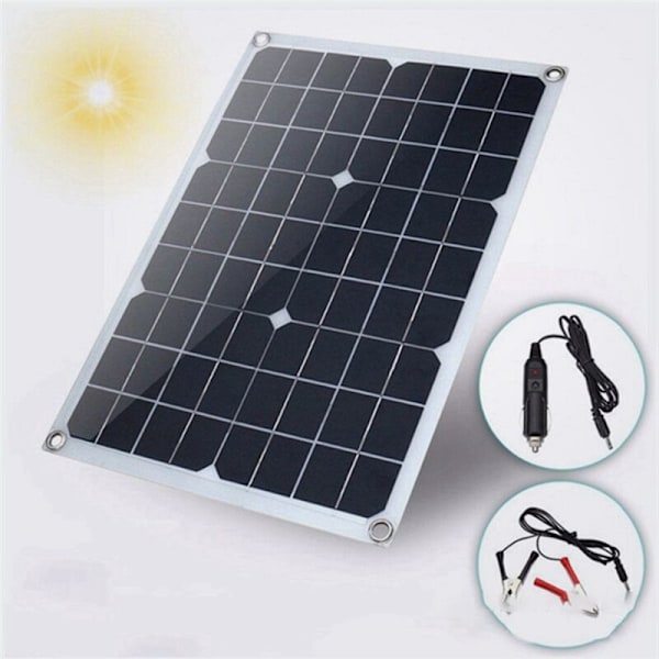 20W 18V Monokristallin Solpanel Bärbar Laddning Miljövänlig