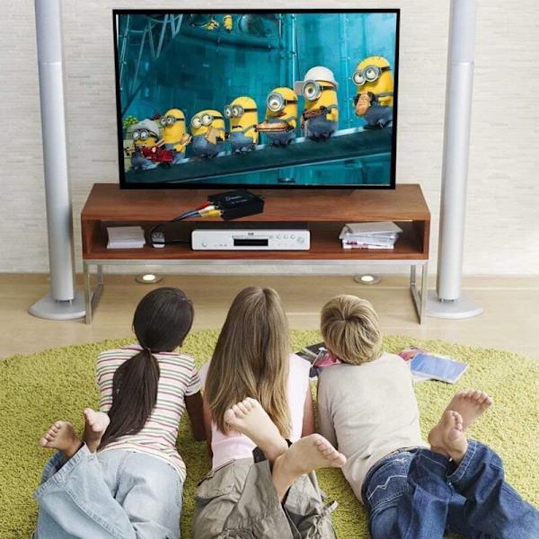 CCTV-kabel og adapter RCA til HDMI-adapter 1080P 3RCA Composite Converter AV til HDMI Converter Adapter til TV/PC/PS3/Blue-Ray DVD, sort VBS AV til H
