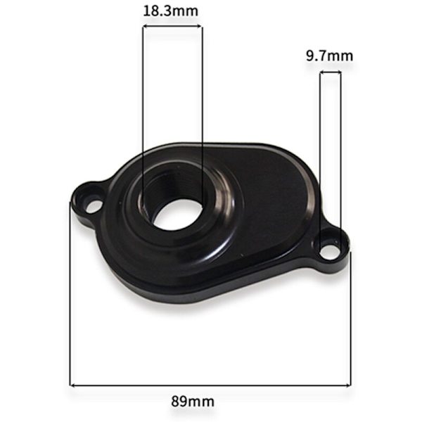 Air Cooler Flush Kit med adapter til udskiftning til 6.0L 2003 2004 2005 2006 2007 2008 2009 2010, Sort