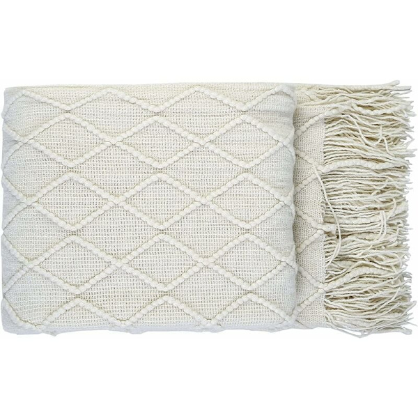 Blødt Strikket Uldtæppe, Pom Pom Tæppe, Sofa Tæppe, Sovetæppe
