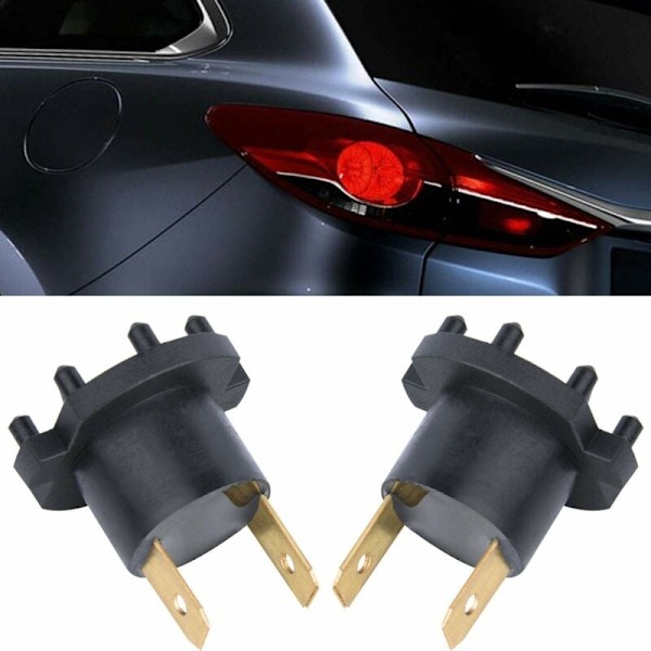 H7-lamphållare Par strålkastarsuttag lamphållare för Mazda 3 5 Kawasaki Aprilia B28V510A3 mazda h7 lampkontakt strålkastarsuttag Strålkastare