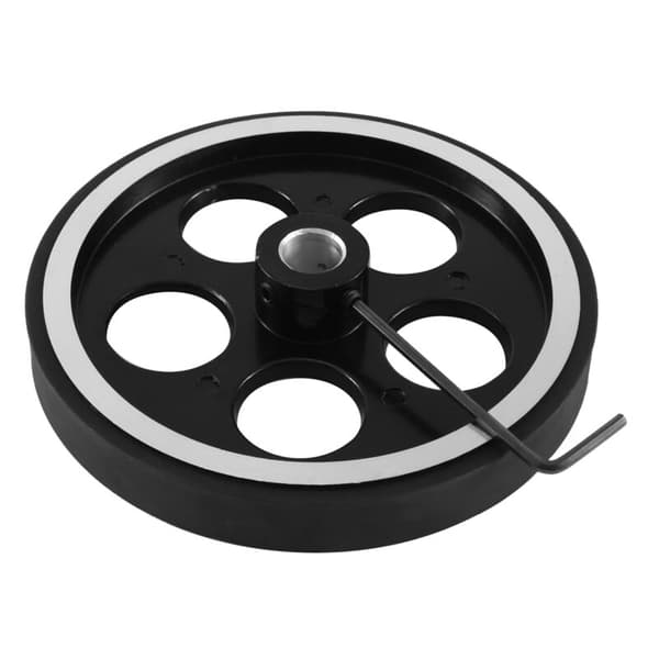 300 mm x 10 mm Industriell Aluminiums Gummimåler Encoder Hjul for Industriell Encoder