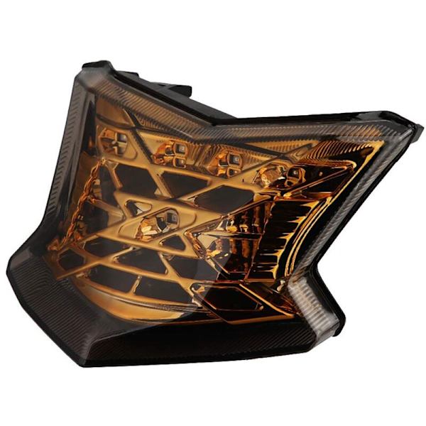 LED bremselys blinklys integreret baglygte motorcykel Z900 Z650 2017-2018 (gul)