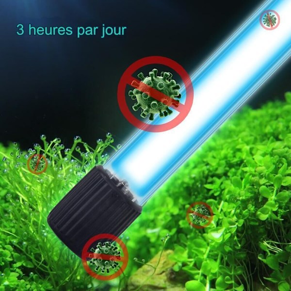 Akvarielys LED Akvarielys Akvarium Neddykkelig UV-sterilisator Under Vand Lampe Neddykkelig LED Lys 220V 13W