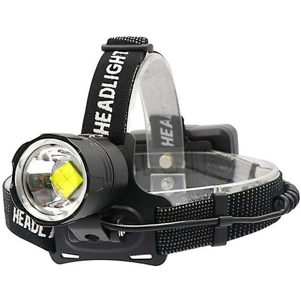 Uppladdningsbar LED-pannlampa 10000 lumen XHP70.2 Kraftfulla pannlampor Hög effekt Arbetslampa Zoombar strålkastare för fiske grottforskning jakt