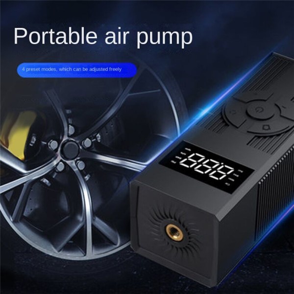 Bärbar elektrisk luftpump digital display hög luftpump