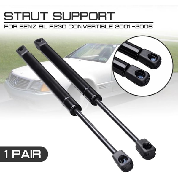 2X Auton takaluukun kaasujouset tuki - SL R230 Cabriolet 2001-2006 2307500036