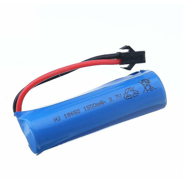 3.7v 1500mah 18650 Li-ion batteri + lader for Q85 Q70 Rc helikopter flymaskiner bilbåt pistol leketøy 3.7v batteri Sm plugg