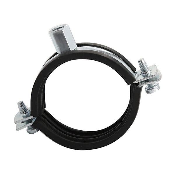 Lot af 10 lydisolerede kraver - fastgørelsessupport med tætning - til rør Ø 3/4'' 26-30mm - i forzinket stål - til at skrue i М8/М10