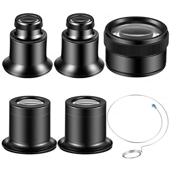 Urmager-Urværk Forstørrelsesglas Værktøj 10X  20X 30X Bærbar Monokulær Lupe Øje Forstørrelsesglas Linse