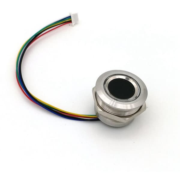 R503 Cirkulär Rund Ring Indikator LED-kontroll DC3.3V MX1.0-6Pin Kapacitiv Fingeravtrycksmodul Sensor Scanner-19Mm