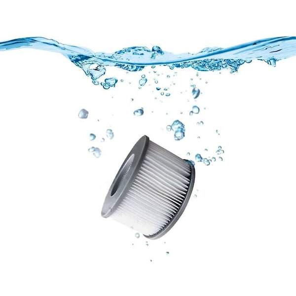 Sæt med 2 udskiftningsfiltre til Mspa - Patronpumpe til swimmingpools, varme bade og spabade