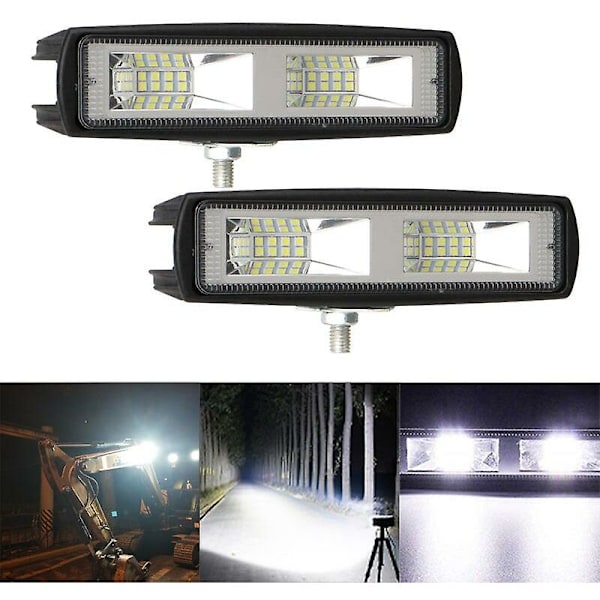 48W LED-frontlys arbeidslys LED-lys tåkelys 12-30V for motorsykkel lastebil båt traktor tilhenger terrengkjøring arbeidslys LED 1 stk