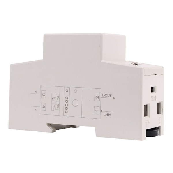 Yksivaiheinen sähkömittari 80A max modulaarinen, yksinkertainen tariffi, LCD-näyttö, osittainen nollaus