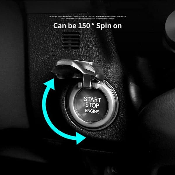 Universal motorstart-ring til bilstartknap til interiør