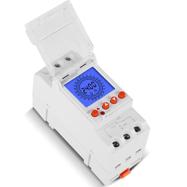 TM929BK 24 Timers Smart Analog Timer Switch Bakgrunnsbelyst 85-265V 30A