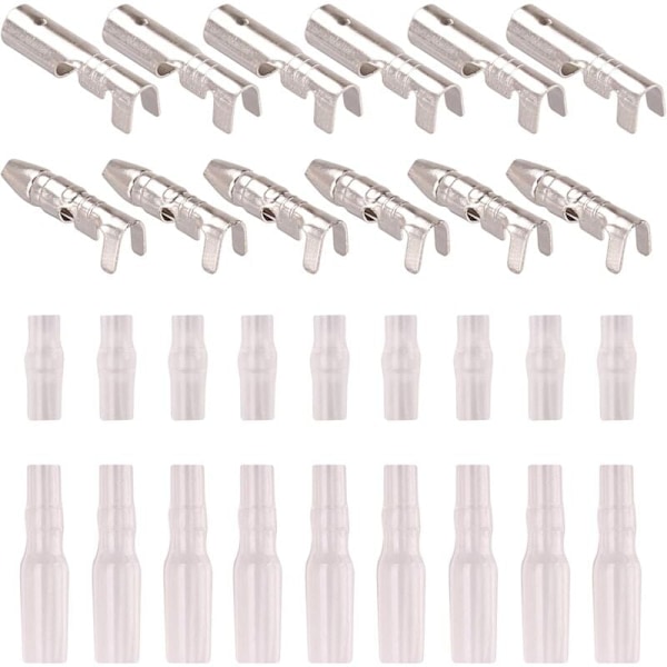 150 stk 2.8mm 4.8mm 6.3mm Wire Connector Spade 3.9mm Bullet Connectors Kit Hunn og Hunn Rask Wire Splice Crimp Terminal Block for DIY Elektrisk