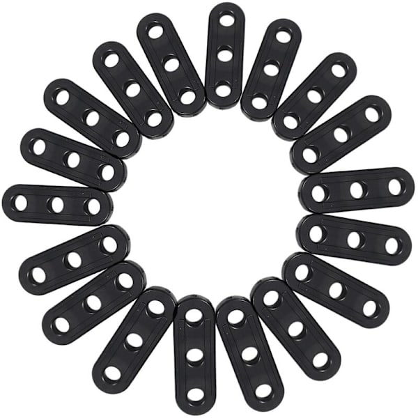 100 stk. feste Guy Line Runners Anti-Theft Guyline Tensioner Tau Camping Caravan Feste Spenne Justeringsspenne