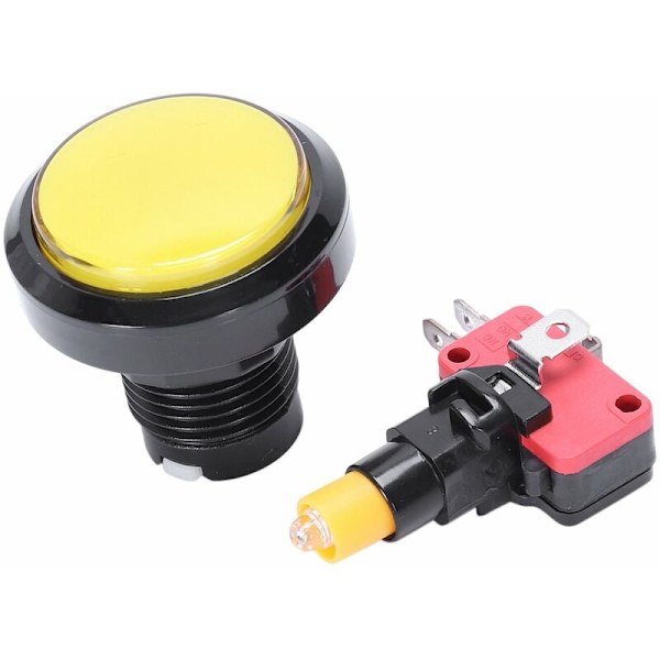 45mm Valoisa LED-valaistu 5 väriä Arcade Videopeli Suuri Pyöreä Painonappi Lamppu