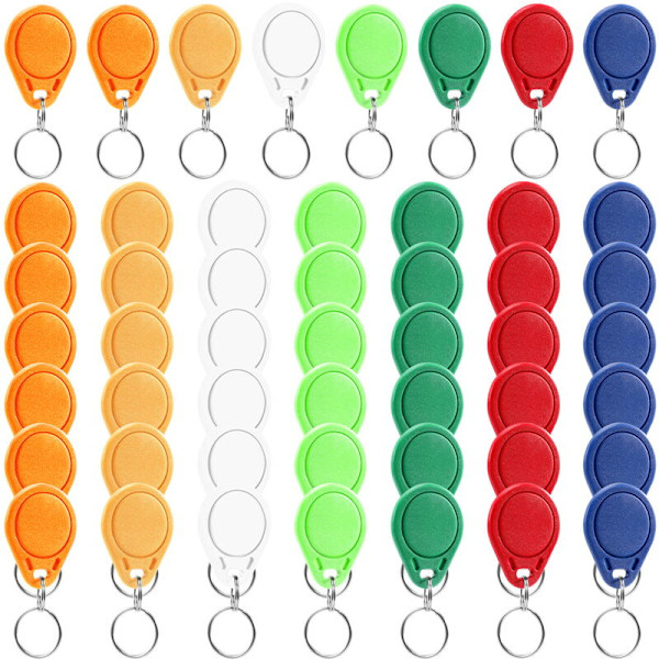 50 st UID 13,56 MHz Block 0 Sektor Skrivbar Smart Card Clone Ändringsbar Smart Key Fobs 1K Keyfobs S50 RFID Access Control
