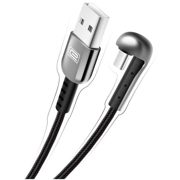 Type C Vinkelkabel Smart Output til Opladningskabel