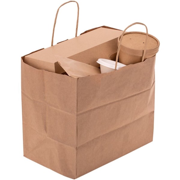 Paninilådor för take away i återvinningsbar kartong 50 st 26,5 x 12,2 x 7 cm natur