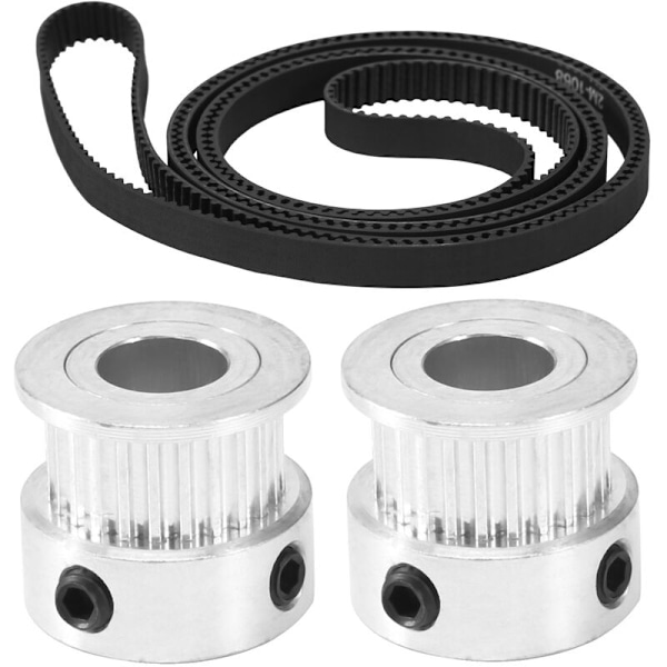 GT2 Z Synkroniserad Remskiva 24 Tänder Synkronhjul och 1068mm Rem för X5SA/X5SA PRO/X5SA-2E 3D-skrivare
