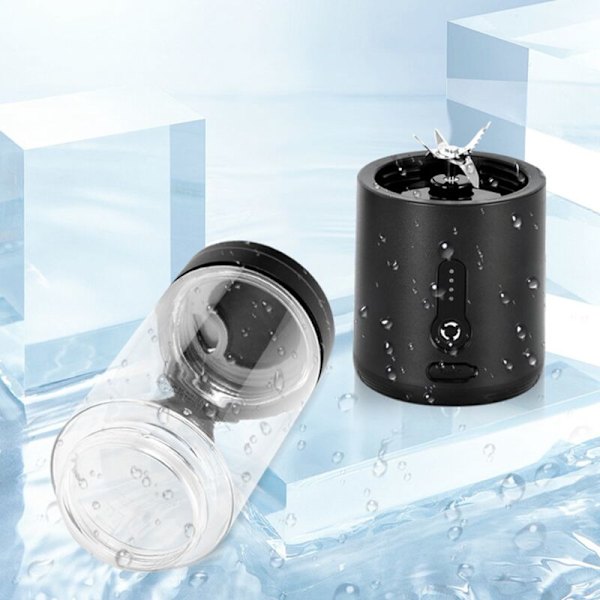 Bärbar Juicer Mixer Elektrisk Mini Blender Fruktjuice Köksmatberedare Fitness Resa Svart