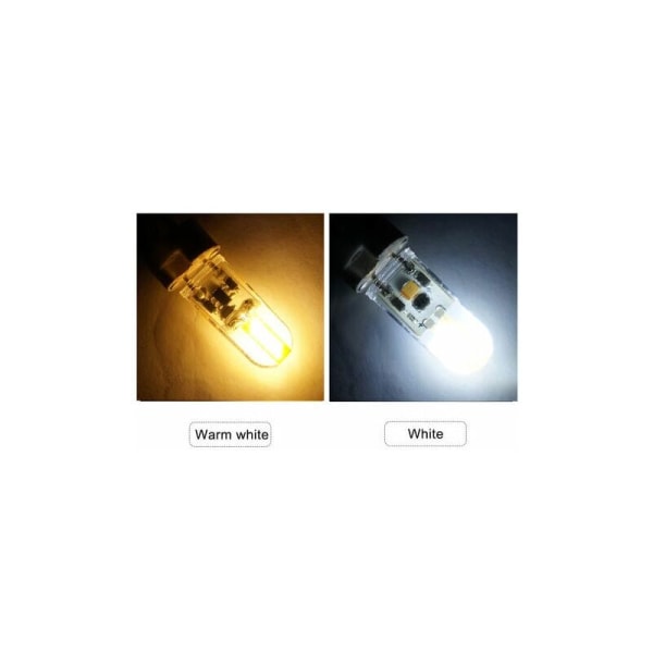 Dimbar Gy6.35 LED-lampe, silikon Cob LED-pære 12V DC, 3W, hvit