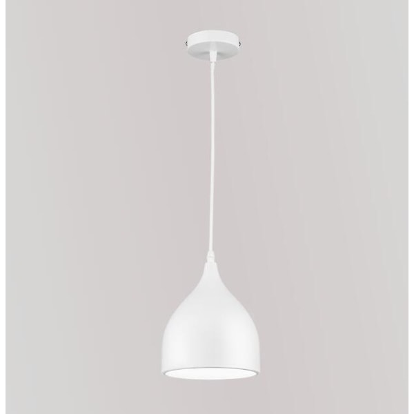 Pendelljus, ljuskronapersonlighet Kreativ LED-ljuskrona med ett huvud (vit enkelhuvud 17 cm)