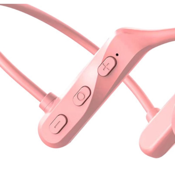 Knogleledning Vandtætte trådløse Bluetooth 5.0 In-Ear hovedtelefoner (Sakura Powder)