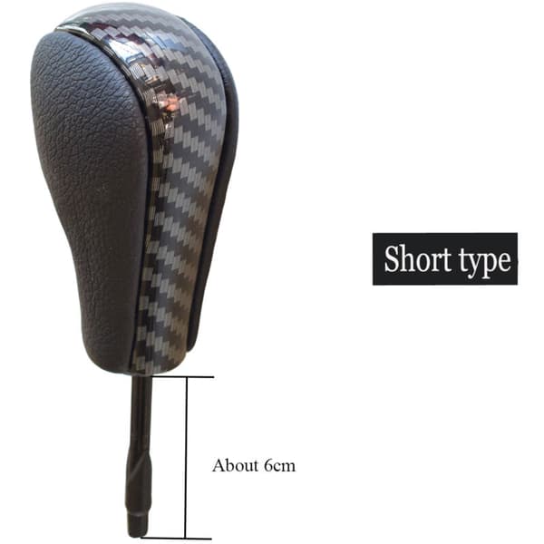 Car Fiber Gear Shift Knob Fit for E81 E82 E87 E90 E91 E92 E93 Short Gear